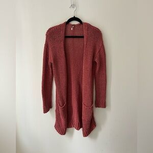 Free people simply sienna long knit cardigan
